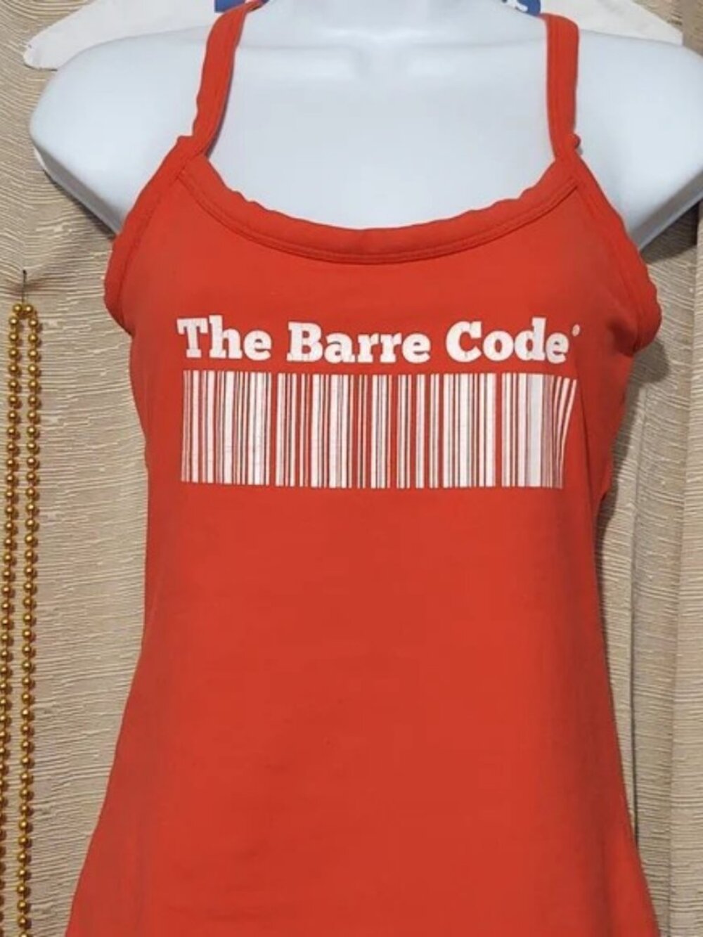 The Barre Code Studio Fitness Top Red Medium